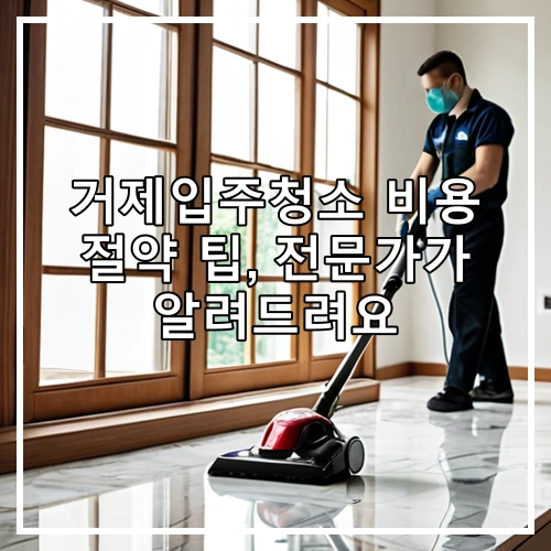 거제입주청소 비용 절약 팁, 전문가가 알려드려요