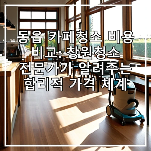 동읍 카페청소 비용 비교: 창원청소 전문가가 알려주는 합리적 가격 체계