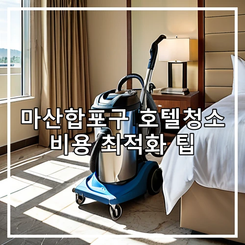 마산합포구 호텔청소 비용 최적화 팁