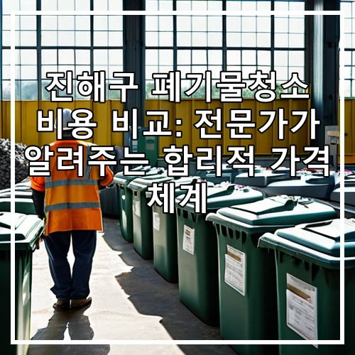 진해구 폐기물청소 비용 비교: 전문가가 알려주는 합리적 가격 체계