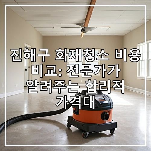 진해구 화재청소 비용 비교: 전문가가 알려주는 합리적 가격대