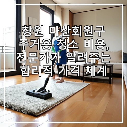 창원 마산회원구 주거용 청소 비용, 전문가가 알려주는 합리적 가격 체계