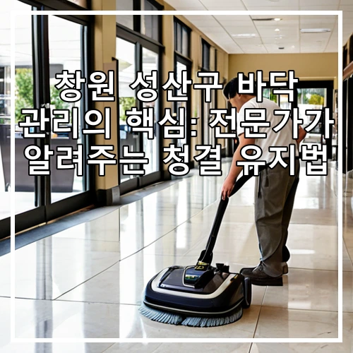 창원 성산구 바닥 관리의 핵심: 전문가가 알려주는 청결 유지법