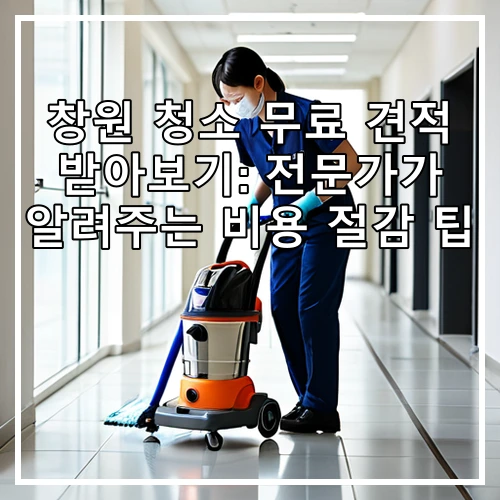 창원 청소 무료 견적 받아보기: 전문가가 알려주는 비용 절감 팁
