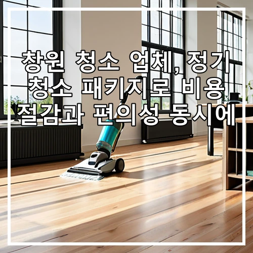 창원 청소 업체, 정기 청소 패키지로 비용 절감과 편의성 동시에