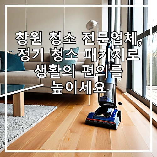 창원 청소 전문업체, 정기 청소 패키지로 생활의 편의를 높이세요