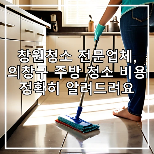 창원청소 전문업체, 의창구 주방 청소 비용 정확히 알려드려요